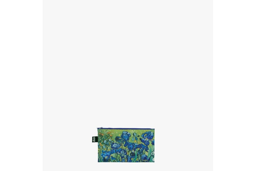 LOQI Set Zip Pockets Recycled | VINCENT VAN GOGH - Irises, A Wheatfield With Cypresses, The Starry Night - 3